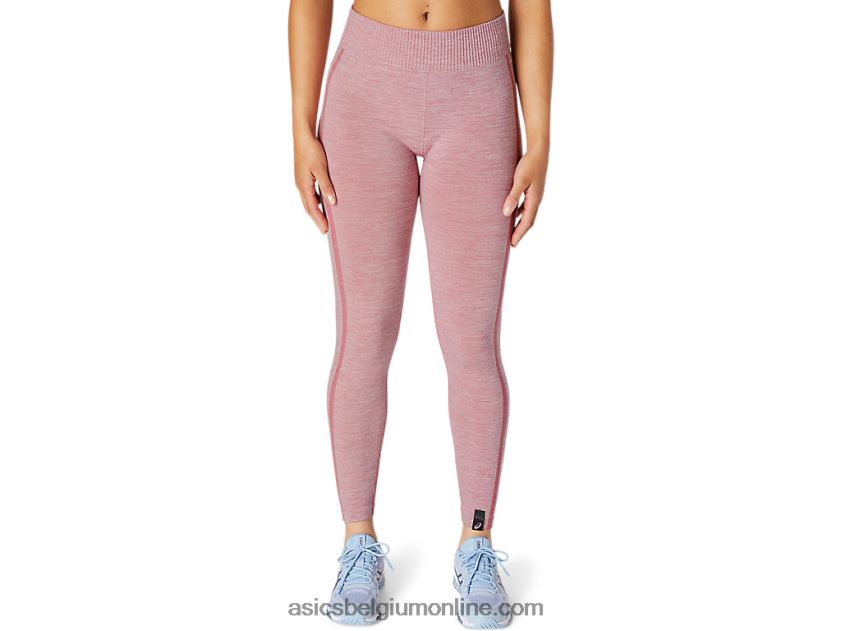 naadloze dameslegging V6HXR23675 rokerige roos Asics
