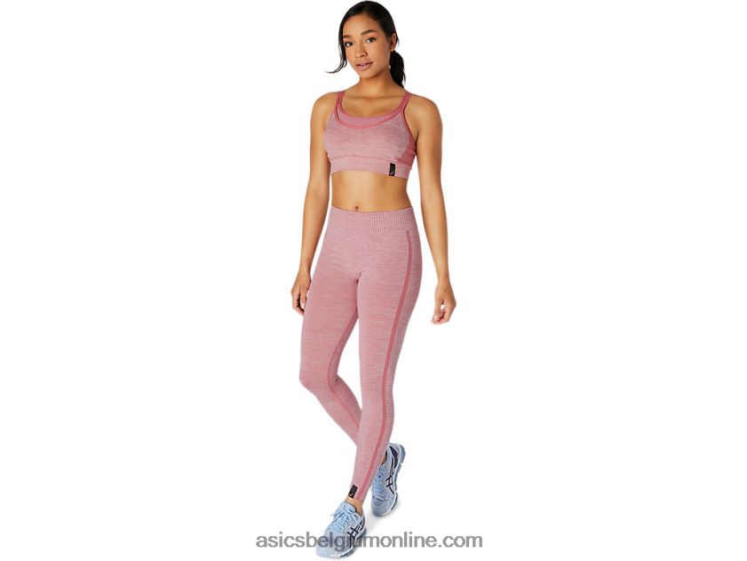 naadloze dameslegging V6HXR23675 rokerige roos Asics