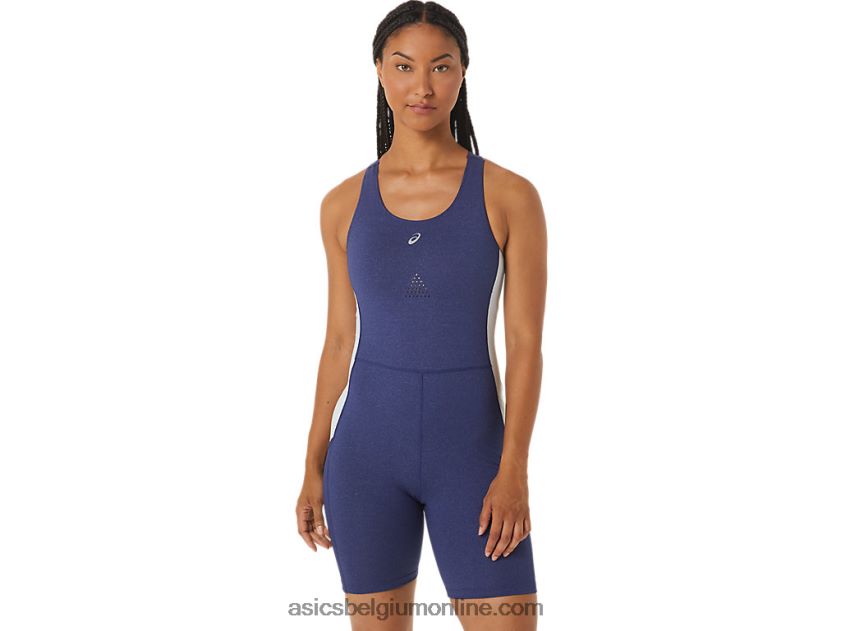 nagino run unitard voor dames V6HXR22246 indigo blauwe heide/hemel Asics