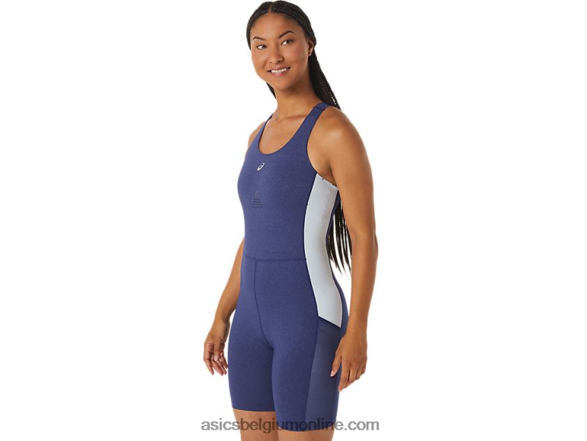 nagino run unitard voor dames V6HXR22246 indigo blauwe heide/hemel Asics