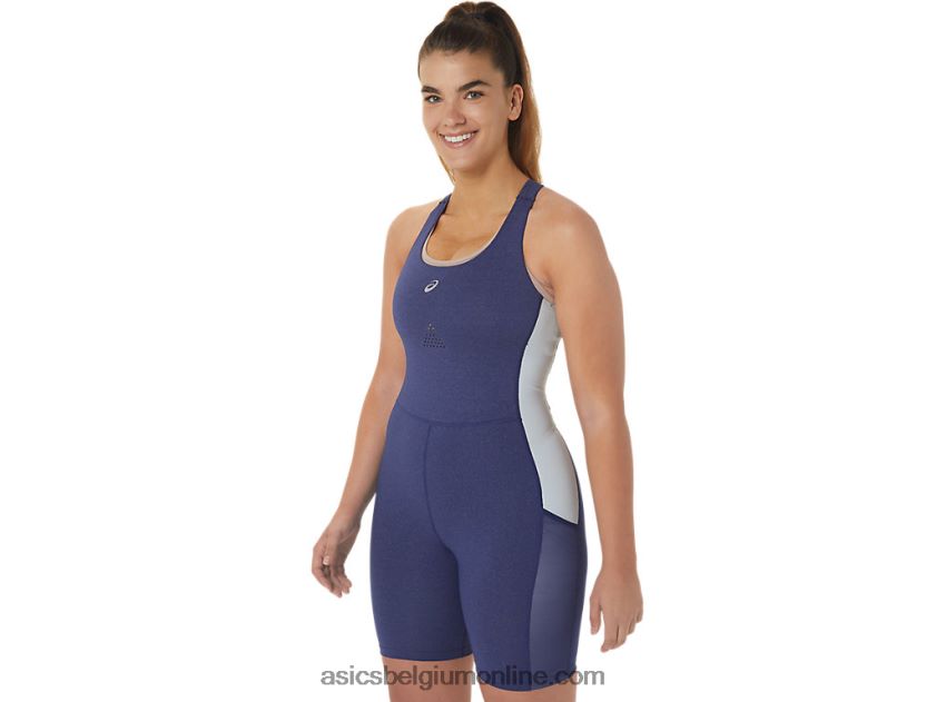 nagino run unitard voor dames V6HXR22246 indigo blauwe heide/hemel Asics