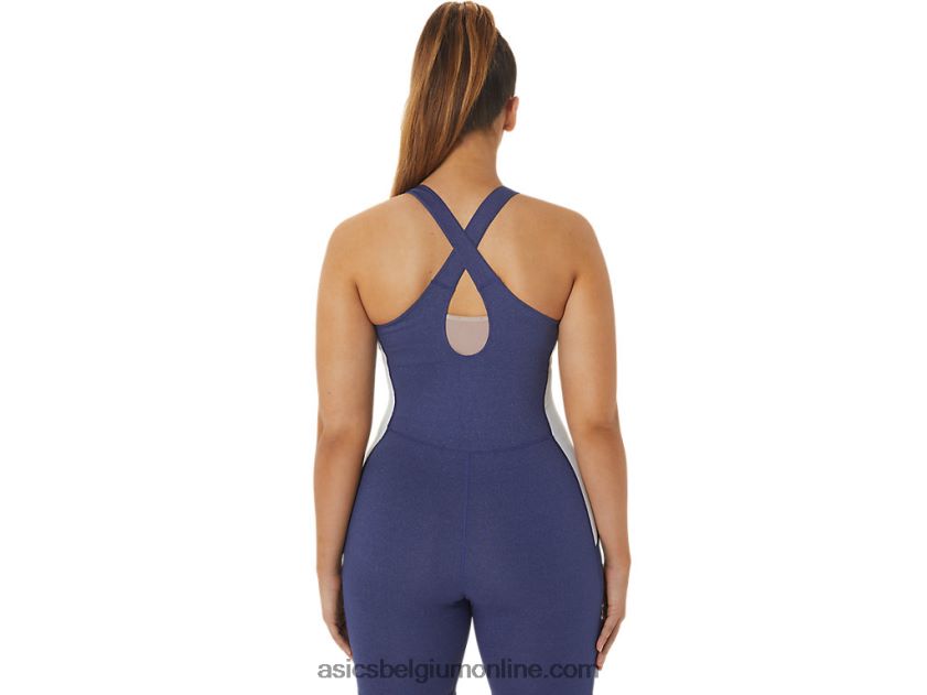 nagino run unitard voor dames V6HXR22246 indigo blauwe heide/hemel Asics
