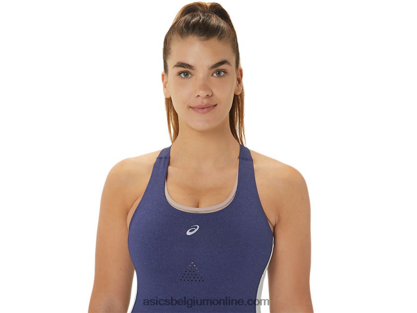 nagino run unitard voor dames V6HXR22246 indigo blauwe heide/hemel Asics