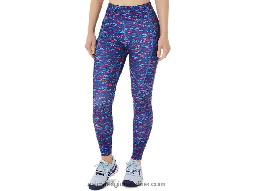 nieuwe sterke 92 dameslegging met print V6HXR23004 tennis japan geborstelde aop orchidee Asics