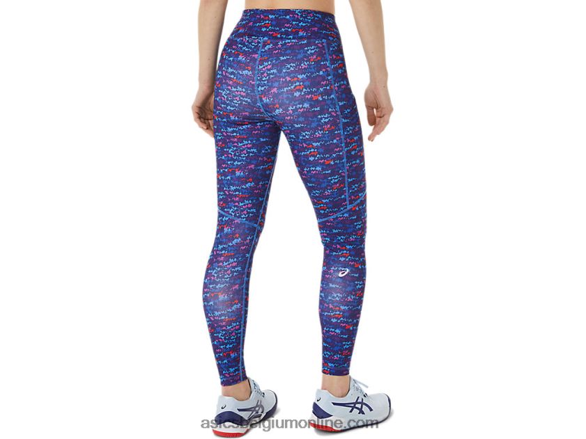 nieuwe sterke 92 dameslegging met print V6HXR23004 tennis japan geborstelde aop orchidee Asics