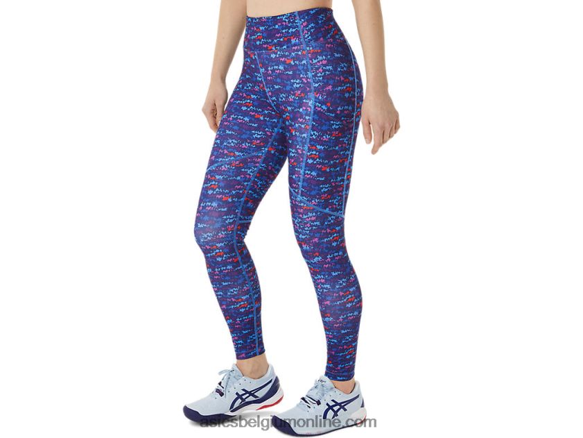 nieuwe sterke 92 dameslegging met print V6HXR23004 tennis japan geborstelde aop orchidee Asics