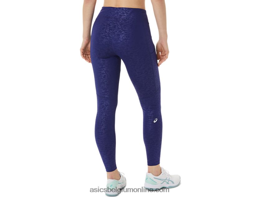 nieuwe sterke 92 dameslegging met print V6HXR23034 japan geborsteld reliëf duikblauw Asics