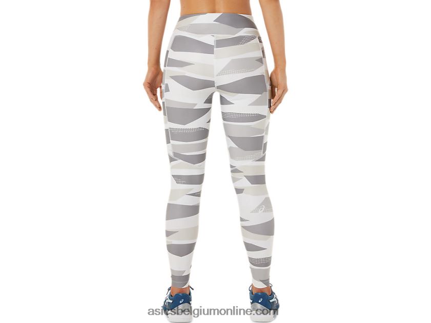 nieuwe sterke 92 dameslegging met print V6HXR23454 berken afdrukken Asics