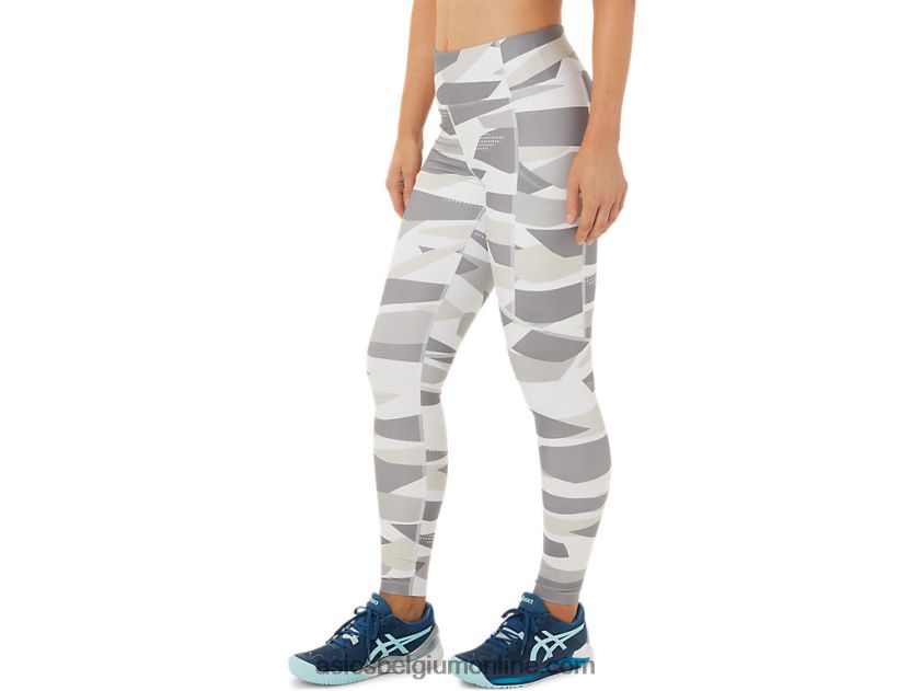 nieuwe sterke 92 dameslegging met print V6HXR23454 berken afdrukken Asics
