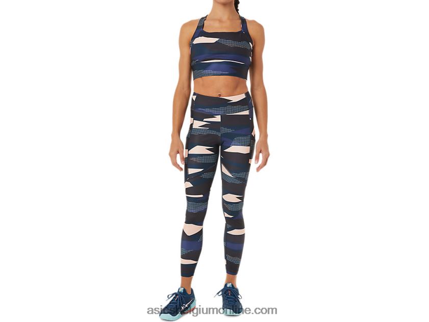 nieuwe sterke 92 dameslegging met print V6HXR23463 wind afdrukken Asics