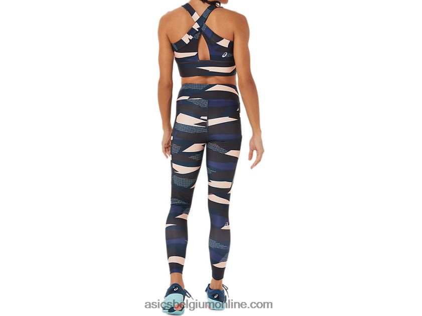 nieuwe sterke 92 dameslegging met print V6HXR23463 wind afdrukken Asics