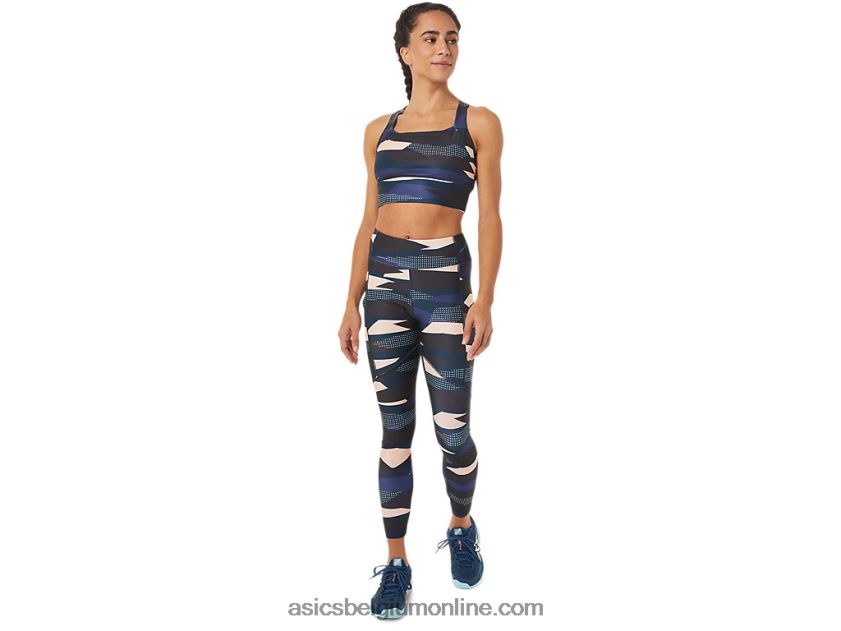 nieuwe sterke 92 dameslegging met print V6HXR23463 wind afdrukken Asics