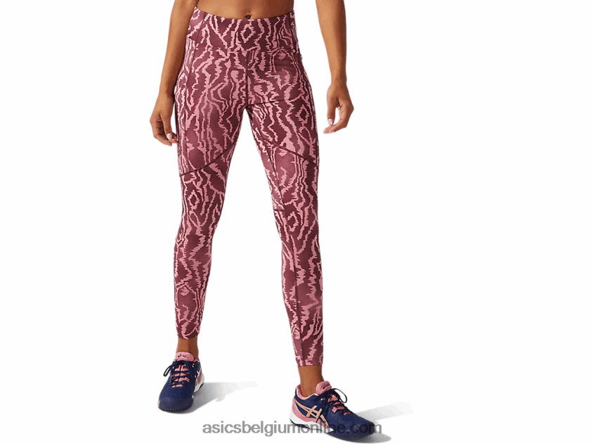 nieuwe sterke 92 dameslegging met print V6HXR23797 diepe mars-afdruk Asics