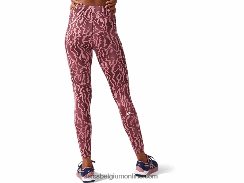 nieuwe sterke 92 dameslegging met print V6HXR23797 diepe mars-afdruk Asics