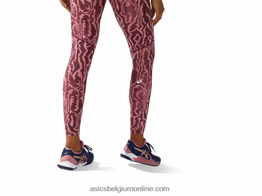 nieuwe sterke 92 dameslegging met print V6HXR23797 diepe mars-afdruk Asics