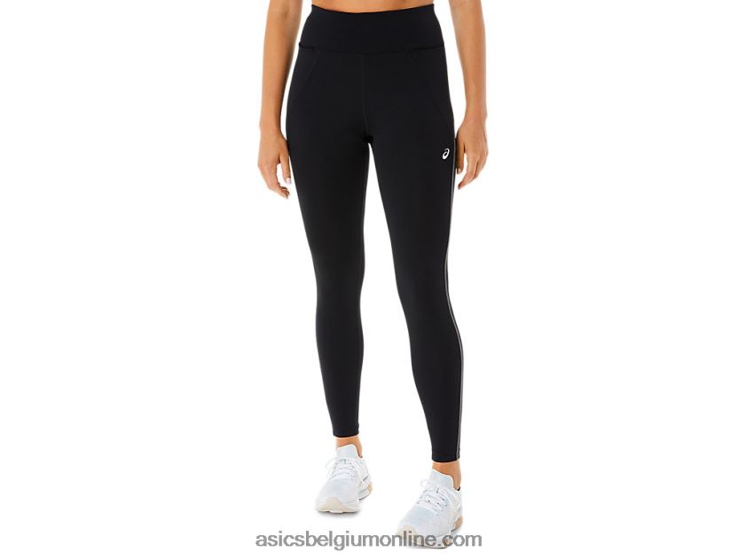 trainingstight met mesh panelen voor dames V6HXR22308 prestatie zwart Asics