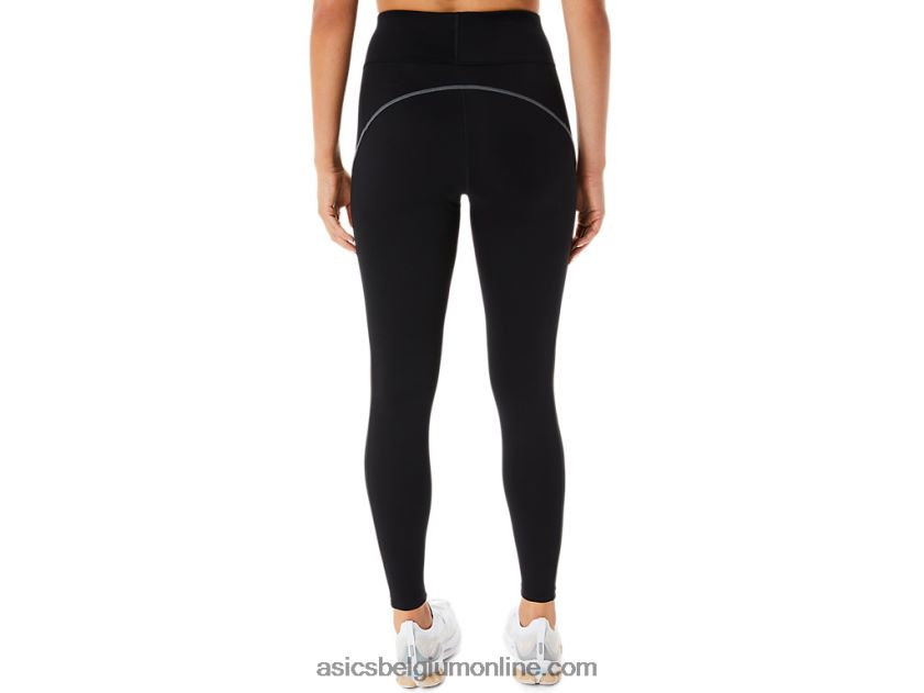 trainingstight met mesh panelen voor dames V6HXR22308 prestatie zwart Asics