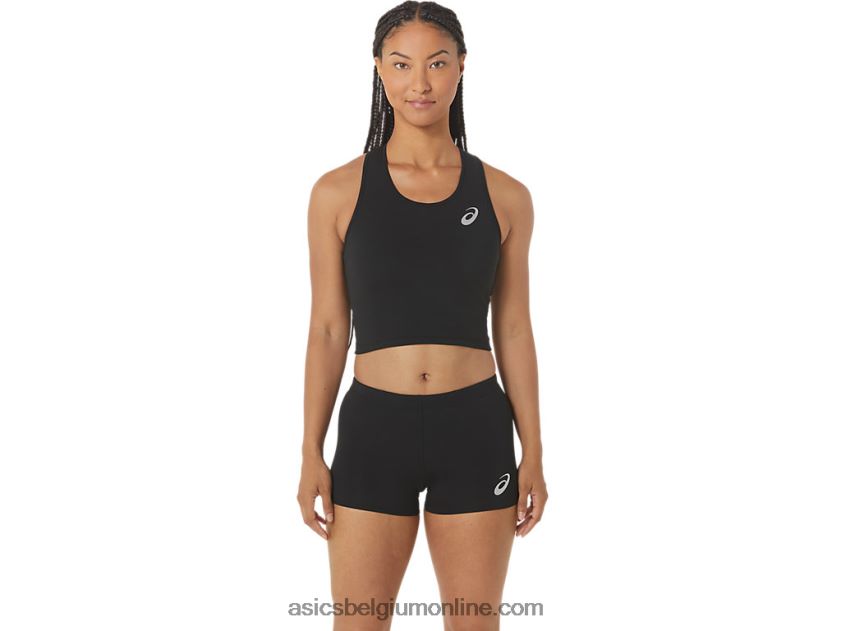 cropped top voor dames V6HXR22312 prestatie zwart Asics