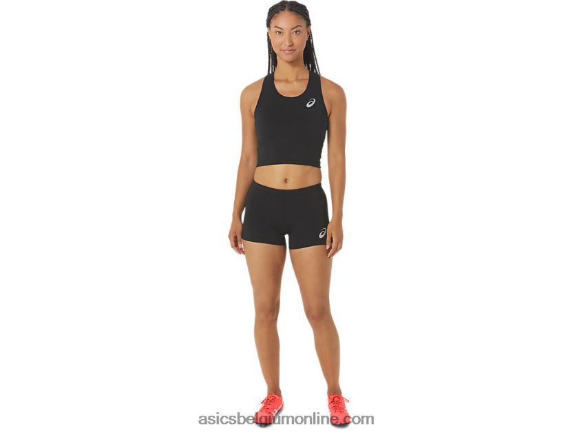 cropped top voor dames V6HXR22312 prestatie zwart Asics