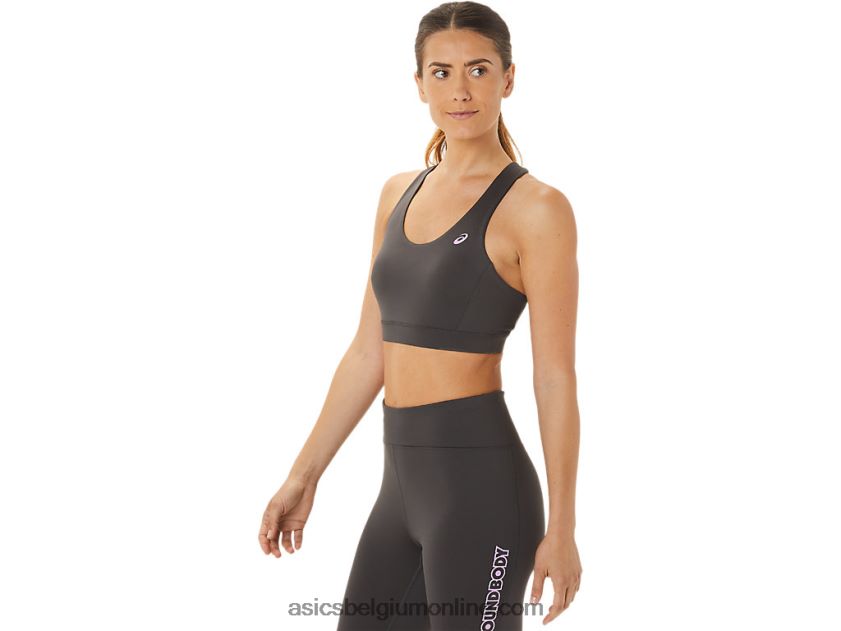 dames beha met kruisbandjes op de rug V6HXR22956 obsidiaan grijs Asics