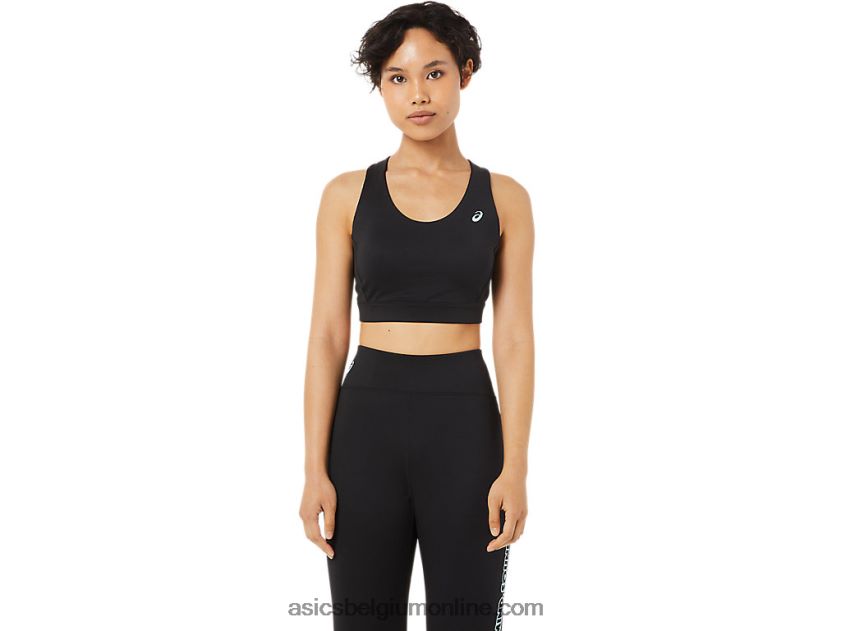 dames beha met kruisbandjes op de rug V6HXR23371 prestatie zwart Asics