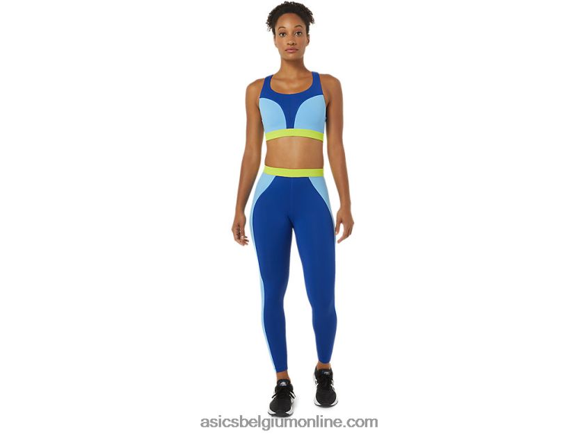 de nieuwe sterke hergebruikte bh voor dames V6HXR23842 blauw/arctische lucht/groene gekko Asics