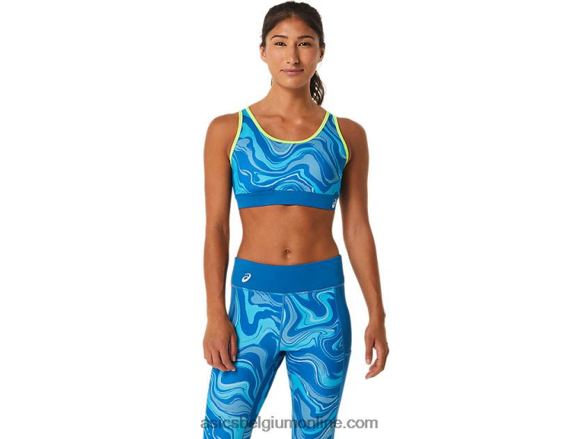 grafische beha voor dames V6HXR22473 herboren blauw Asics