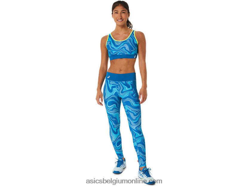 grafische beha voor dames V6HXR22473 herboren blauw Asics