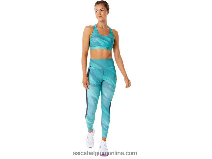 grafische trainingsbeha voor dames V6HXR22926 mistige pijnboom Asics
