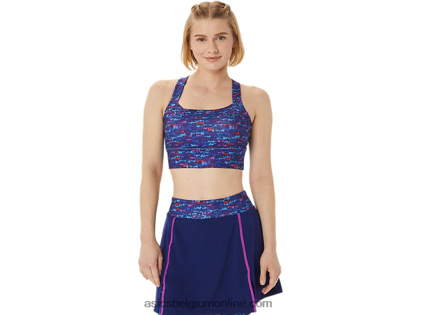 nieuwe sterke 92 bedrukte beha voor dames V6HXR23007 tennis japan geborstelde aop orchidee Asics