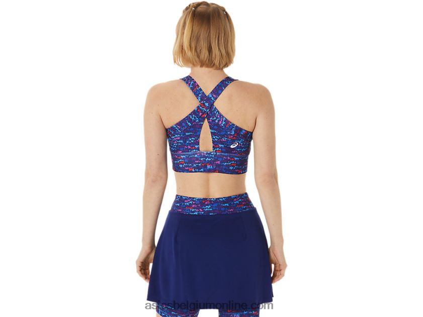nieuwe sterke 92 bedrukte beha voor dames V6HXR23007 tennis japan geborstelde aop orchidee Asics
