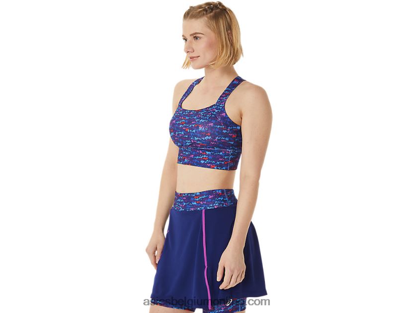 nieuwe sterke 92 bedrukte beha voor dames V6HXR23007 tennis japan geborstelde aop orchidee Asics
