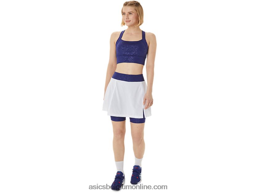 nieuwe sterke 92 bedrukte beha voor dames V6HXR23011 japan geborsteld reliëf duikblauw Asics