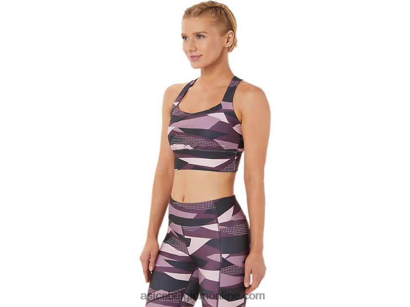 nieuwe sterke 92 bedrukte beha voor dames V6HXR23337 amper rozenprint Asics