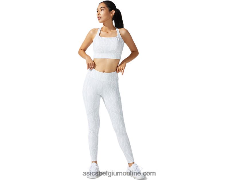 nieuwe sterke 92 bedrukte beha voor dames V6HXR23776 schitterende witte afdruk Asics