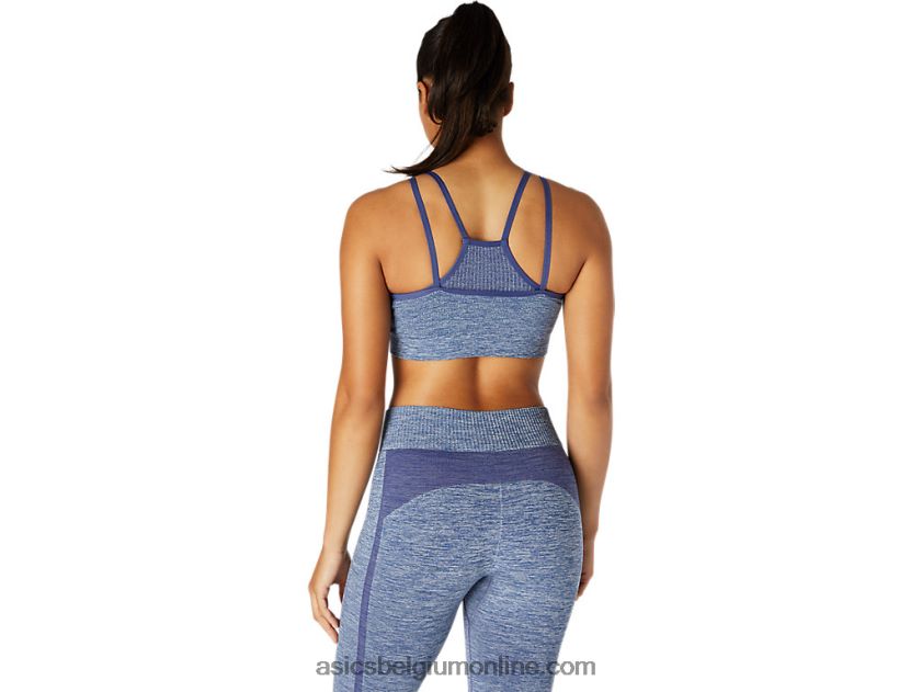 omkeerbare naadloze beha voor dames V6HXR23662 donder blauw Asics