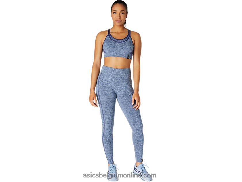 omkeerbare naadloze beha voor dames V6HXR23662 donder blauw Asics