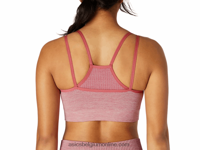 omkeerbare naadloze beha voor dames V6HXR23664 rokerige roos Asics