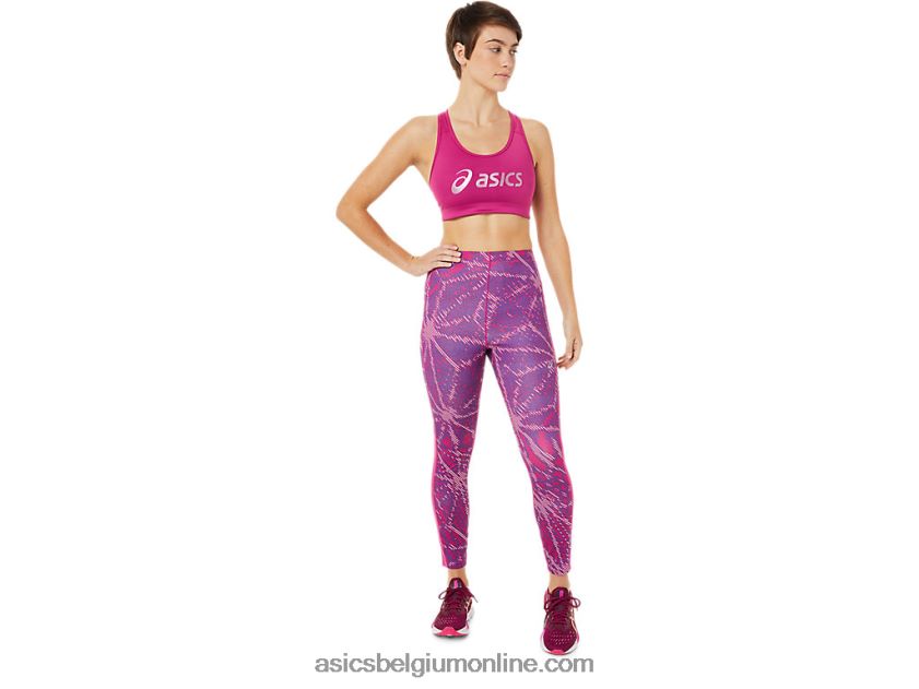 sakura logo-bh voor dames V6HXR23459 fuchsia rood Asics