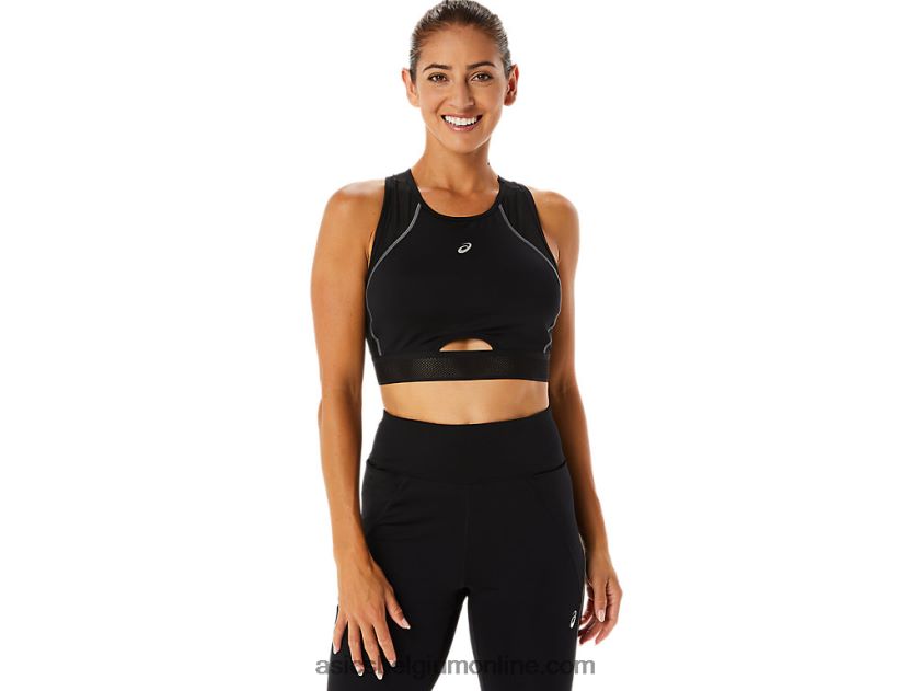 trainingsbeha met mesh-panelen voor dames V6HXR22303 prestatie zwart Asics