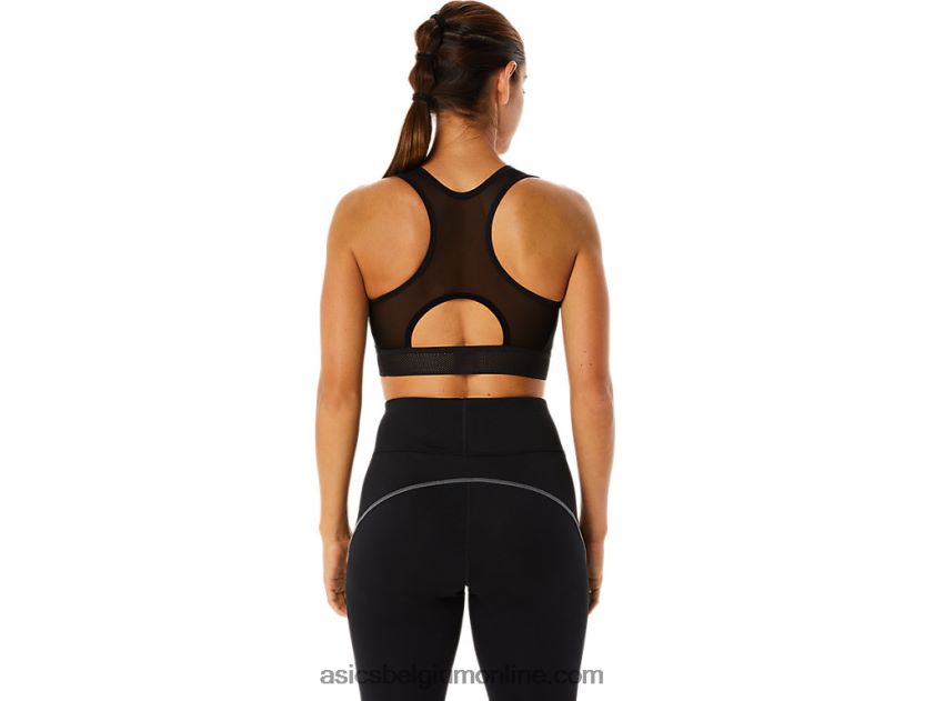 trainingsbeha met mesh-panelen voor dames V6HXR22303 prestatie zwart Asics