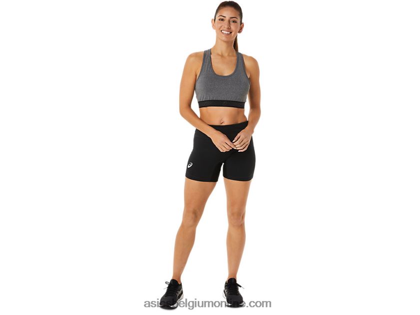 voorgevormde beha circuit ii voor dames V6HXR22885 donkergrijs gemêleerd/zwart Asics