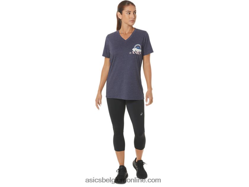 Adventure Alanna v-hals voor dames V6HXR22797 peacoat heide Asics