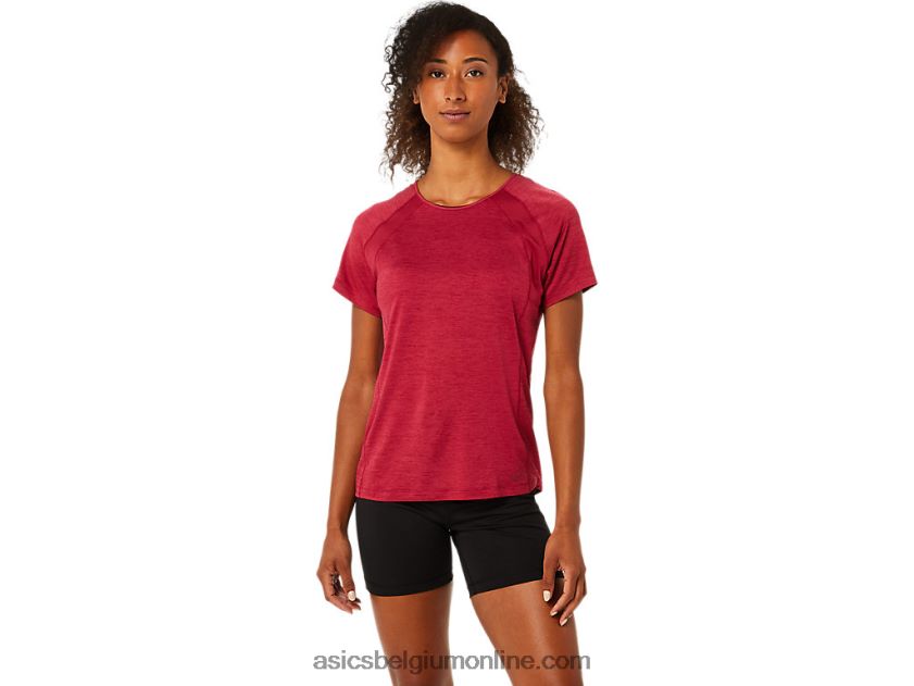 C110 damestop met korte mouwen V6HXR23778 bordeaux Asics