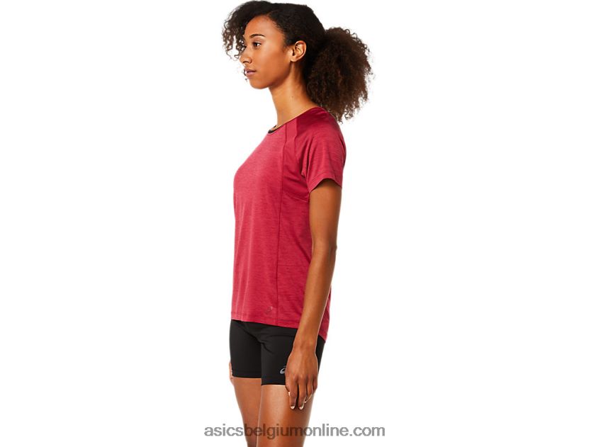 C110 damestop met korte mouwen V6HXR23778 bordeaux Asics