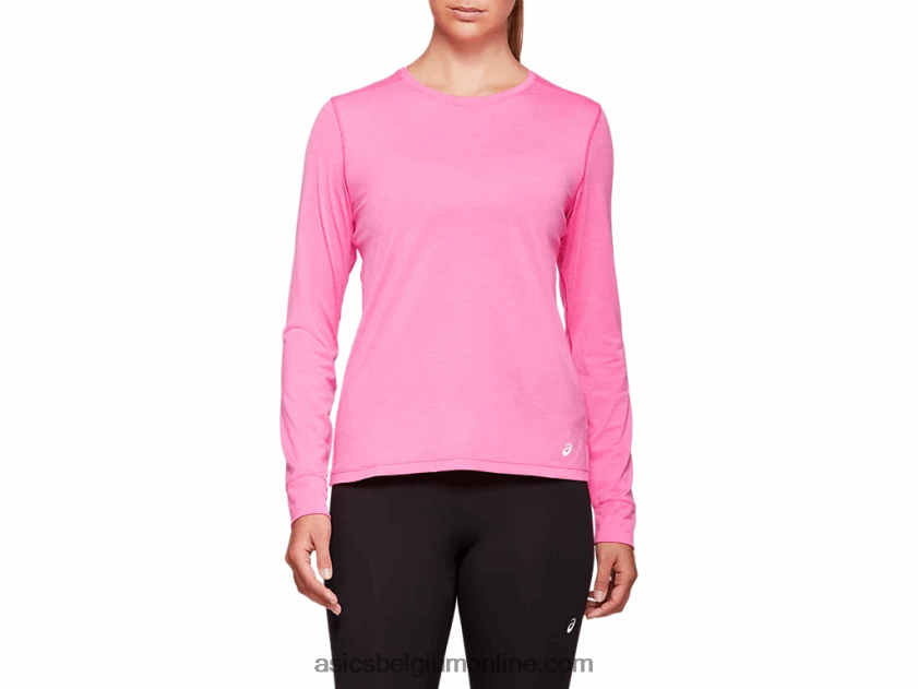 Dorai-top met lange mouwen voor dames V6HXR24047 roze glo heide Asics