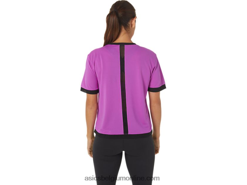 Kate mesh korte mouw voor dames V6HXR22748 orchidee Asics