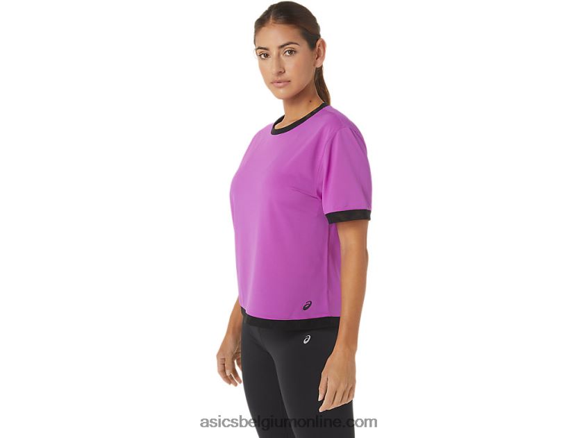 Kate mesh korte mouw voor dames V6HXR22748 orchidee Asics