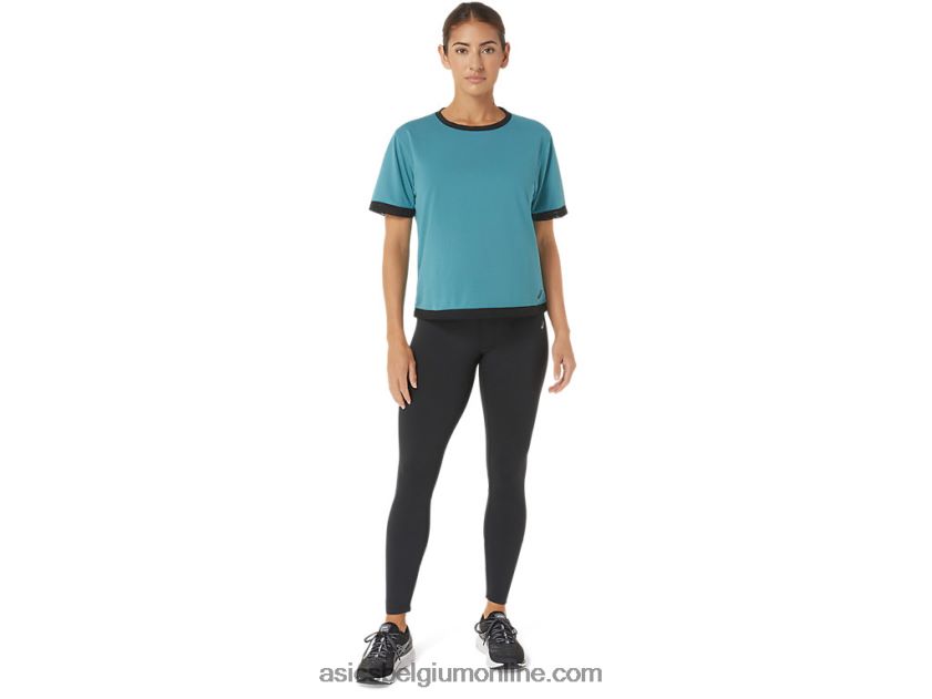Kate mesh korte mouw voor dames V6HXR22840 mistige pijnboom Asics