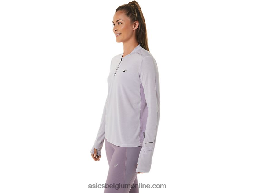 Metarun damestop met 1/2 rits en lange mouwen V6HXR22480 schemer violet/violet kwarts Asics